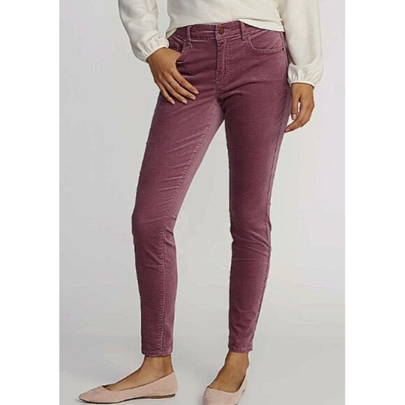 Old Navy Women's Mid Rise VELVET Mauve Rockstar Skinny Jeans Size 6 - Picture 3 of 14